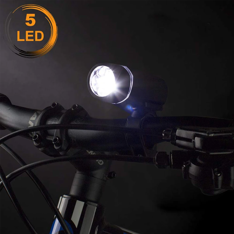 Набор фонариков для велосипеда супер яркий 5 светодиодный фонарь и задний фонарь Водонепроницаемый для горного дорожный фонарь для велосипеда с системой быстрого крепления