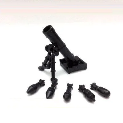 

Mortar GUN Army Weapons gun Brinquedos Playmobil City Police Military Mini Figures Building Block Brick Original Model Toys