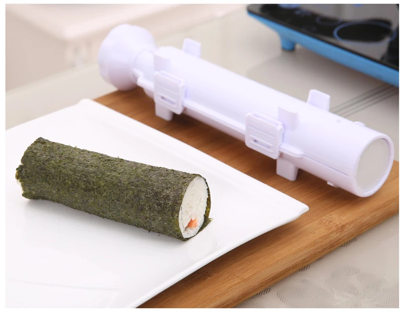 2 шт. рисовое мясо суши ролик суши с морскими водорослями производитель ролл плесень набор Bazooka DIY японские суши изготовление Кухонные гаджеты аксессуары