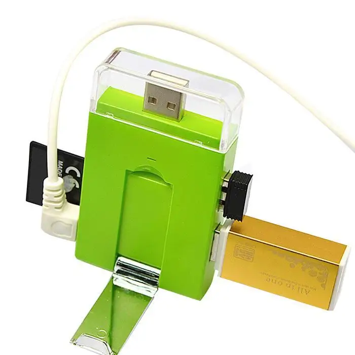

USB 2.0 OTG Adapter High Speed Micro interface Card As picture Reader With Phone Mobile Holder Stand