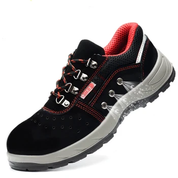 

Safety Shoes for Men Steel Toe Work Indestructible Light Safety Shoes Summer Breathable, Deodorant and Wear Resistant Sneaker