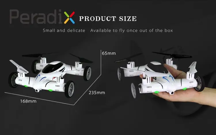 

6-Axis 8CH Speed 3D Flips Quadcopter Drone Car UFO RTF HD +Camera 2MP