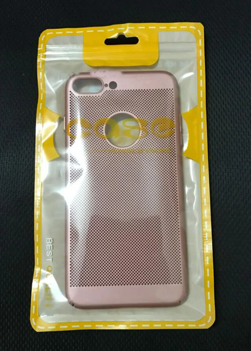 2000pcs 12X21cm red Plastic zipper Bag Cell Phone Accessories Case