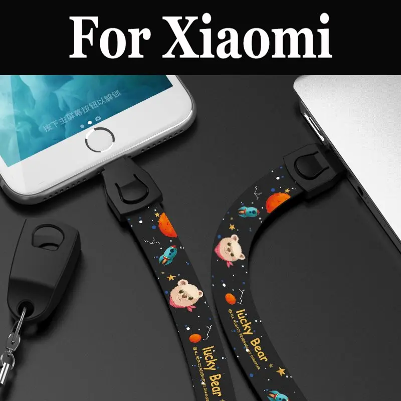 USB للهاتف المحمول حزام الكرتون لطيف القط الحبل الهاتف اليد ل Xiaomi Redmi ملاحظة 4 4X5 5 برو 5A ملاحظة 6 برو برو S2 Y1 Y1 لايت