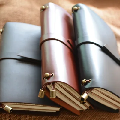 

Genuine Leather notebook manual diary retro travel notebook hand account book creative stationery can be customized logo