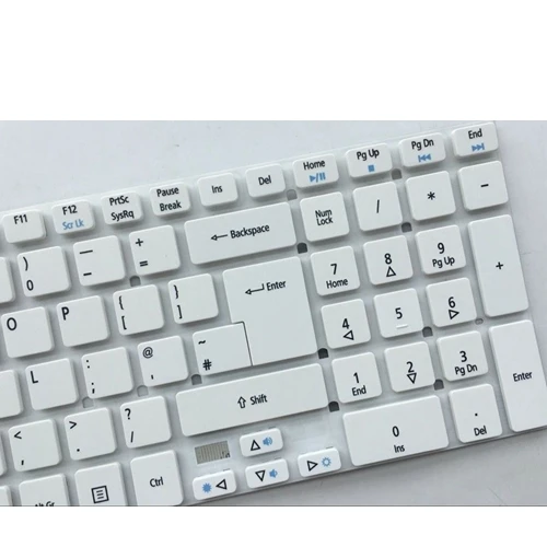 GZEELE для acer Aspire E15 E5-511 E5-511G E5-571 E5-571G E5-511P E5-521 E5-521G E5-531 E5-531G серии Клавиатура для ноутбука с британской раскладкой - Цвет: Белый