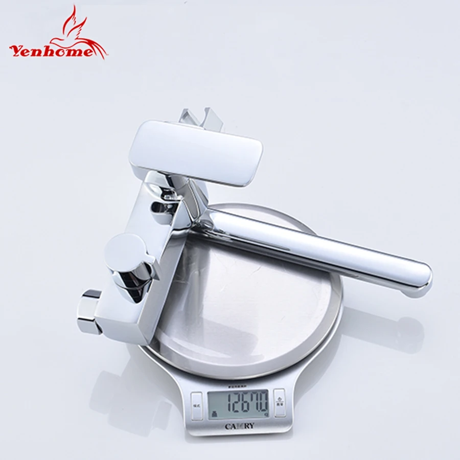 360 Rotate Solid Brass Pull Out Spray Faucet Chrome Brass Kitchen Faucet Cold and Hot Water Mixer Tap Single Handle Two Spouts