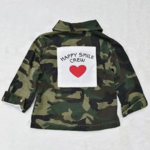 Simplee/Детская куртка для маленьких девочек и мальчиков; кардиган; Мода года; сезон весна-осень; камуфляжные пальто; детская ветровка в армейском стиле; верхняя одежда - Цвет: Green