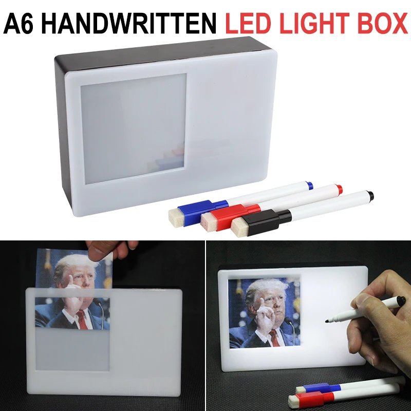 

Led Photo Light Cinematic Light Box Wedding Decor A6 Photo Frame Message Board Lamp Box Party Home Decor Gifts