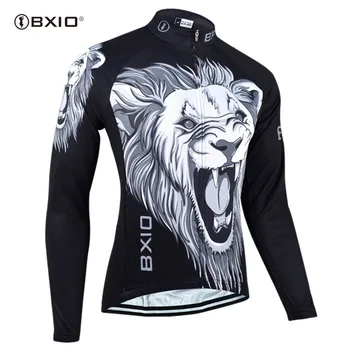 

BXIO Pro Team Cycling Jersey Fleece Thermal Winter Full length Jacket Clothes Bicycle MTB Outdoor Windproof Bike Jersey 030-J