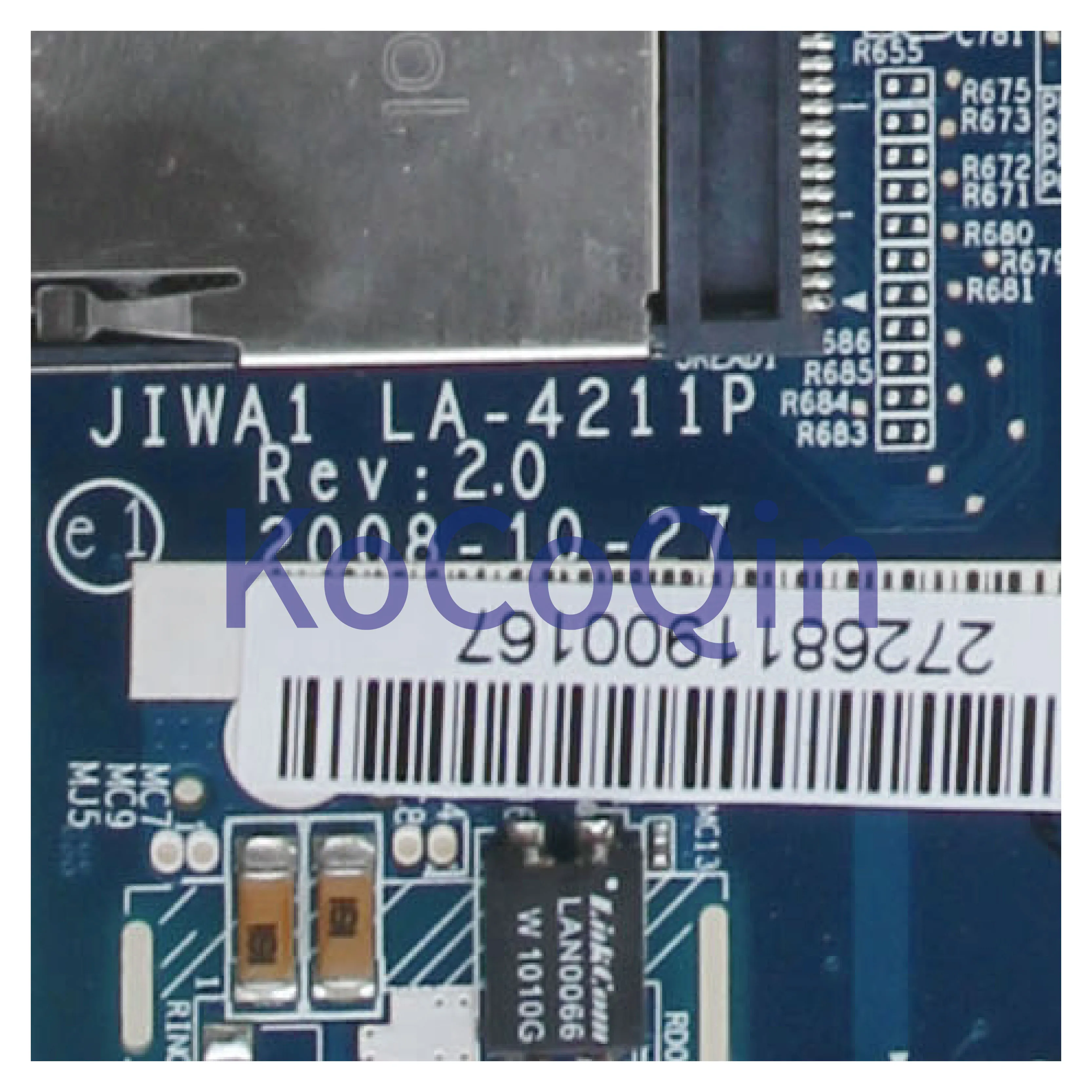 KoCoQin материнская плата для ноутбука LENOVO G430 материнская плата JIWA1 LA-4211P GM45