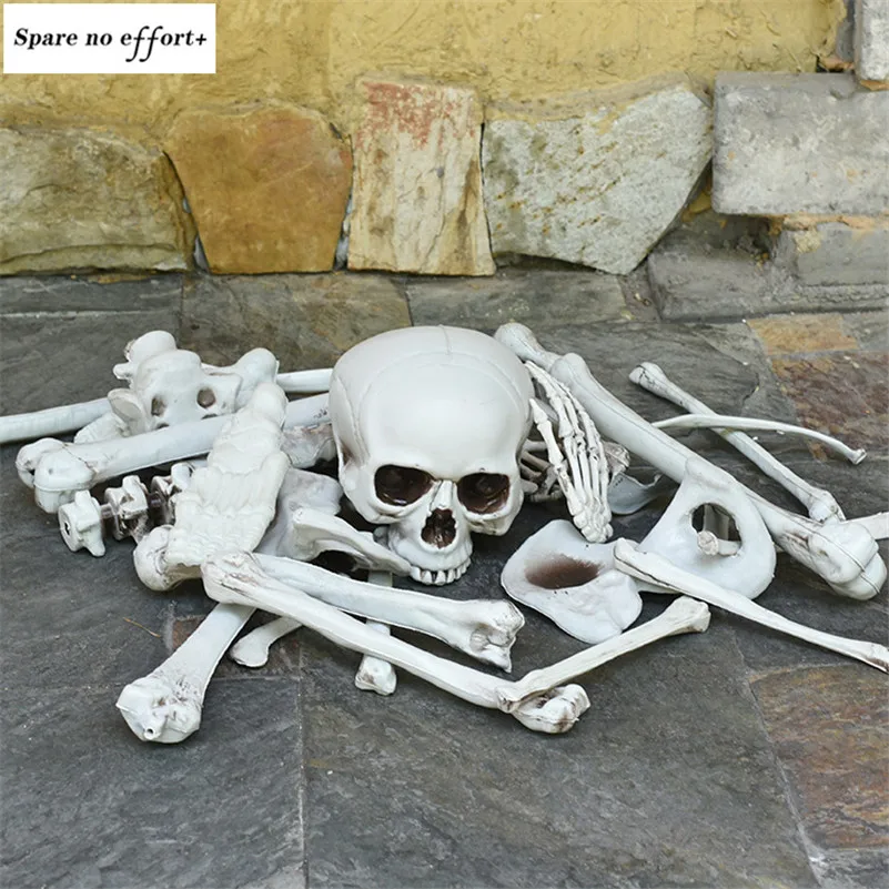 

Halloween Decoration Bone Props Scary Skull Skeleton Ornaments Bones Halloween Prop Horror Prop Haunted House Party Decoration