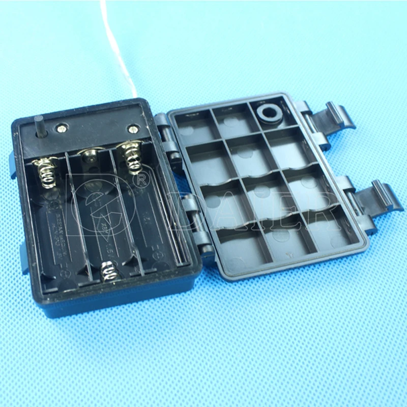 5 шт. IP65 вкл. Выкл. 4,5 в черный 3 AA Водонепроницаемый держатель батареи AA батарейный блок с проводом провода батарейный блок