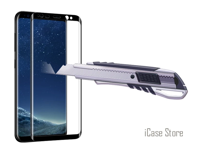 3D полное покрытие изогнутое крышка Экран протектор Закаленное Стекло для Samsung