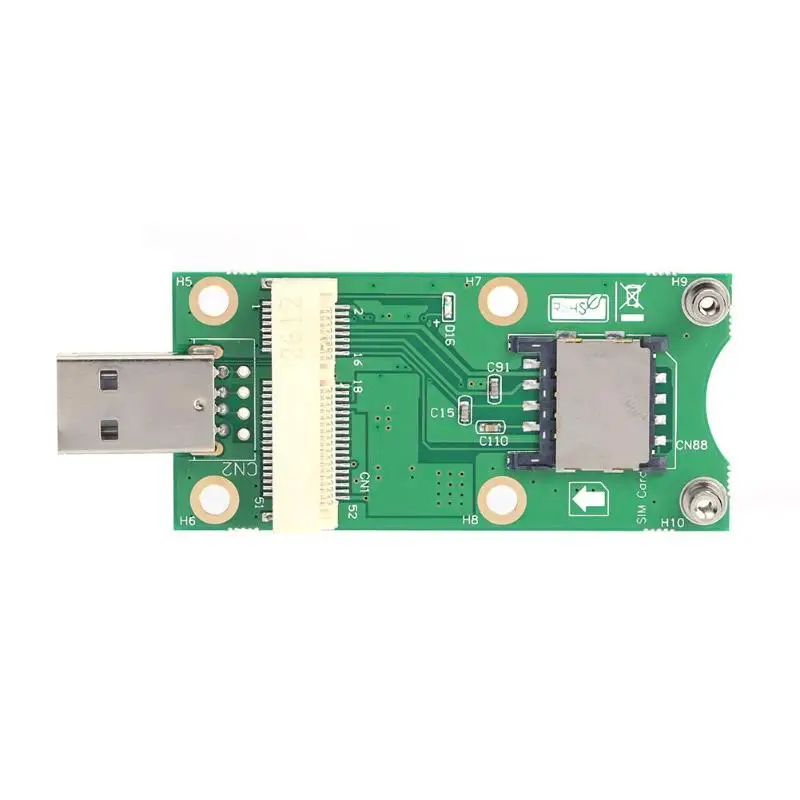 Mini PCI-E to USB Adapter with SIM 8 Pin Card Slot for WWAN/LTE Module