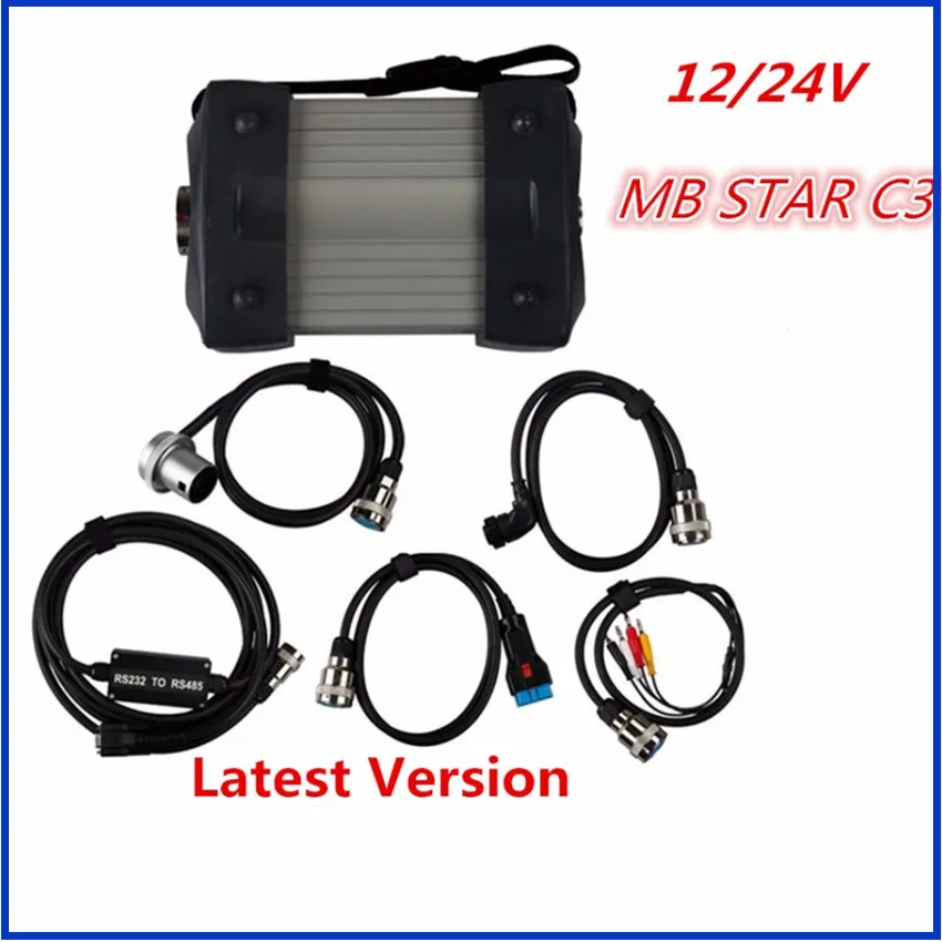 Горячая Профессиональный MB STAR C3 mb star c3 мультиплексор для диагностики mb star c3 профессиональные инструменты без HDD DHL