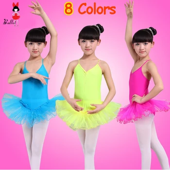 

Newest 8 Colors Green Red Pink Yellow Lilac Blue White Swan Child Kids Girls Performance Cheap Tutu Ballet Costume