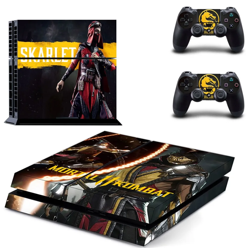 Наклейка для игровой консоли Mortal Kombat 11 PS4 Виниловая наклейка Sony PlayStation 4 и 2