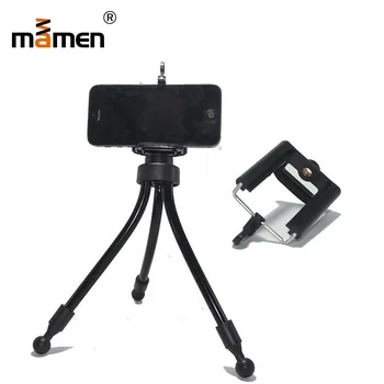 

2019 Mamen Flexible 360 Degree Mini Tripod For iPhone Lightweight Mini camera Tripod Rotatable Monopod With Phone Clip