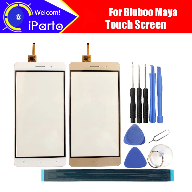 

5.5 inch Bluboo Maya Digitizer Touch Screen 100% Guarantee Original Glass Panel Touch Screen Glass For Maya+tools+Adhesive
