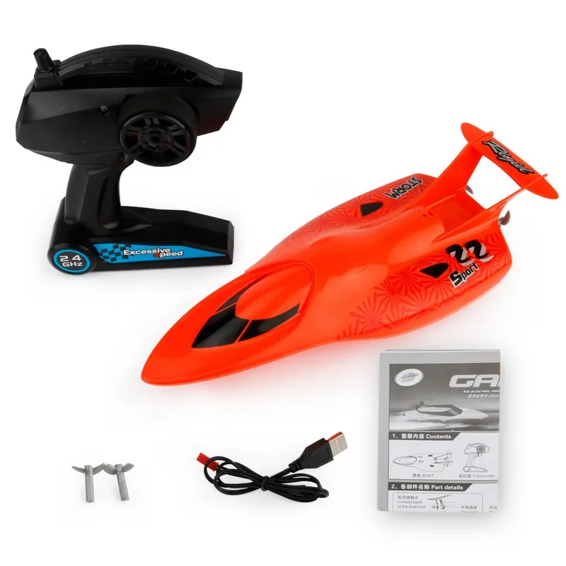 

Mini RC Boat 2.4GHz 4CH High Speed Remote Control RC Ship Toys for Children Gift Outdoor Pool Racing High Speed Boat Toys