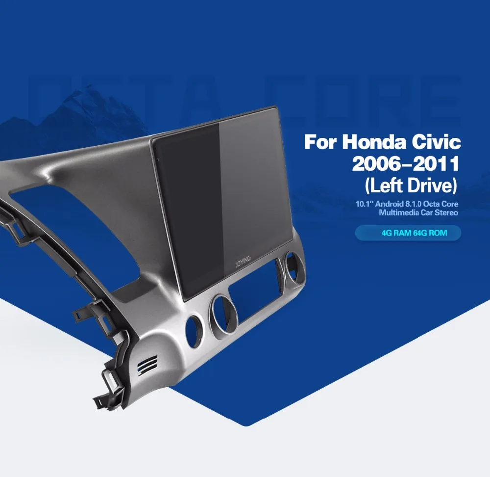 Best JOYING Android 8.1 Car Radio for Honda Civic 2006-2011 GPS Octa Core Radio 10.1 IPS Touch Screen 4GB RAM+64G ROM DSP head unit 9 Best JOYING Android 8.1 Car Radio for Honda Civic 2006-2011 GPS Octa Core Radio 10.1 IPS Touch Screen 4GB RAM+64G ROM DSP head unit 9