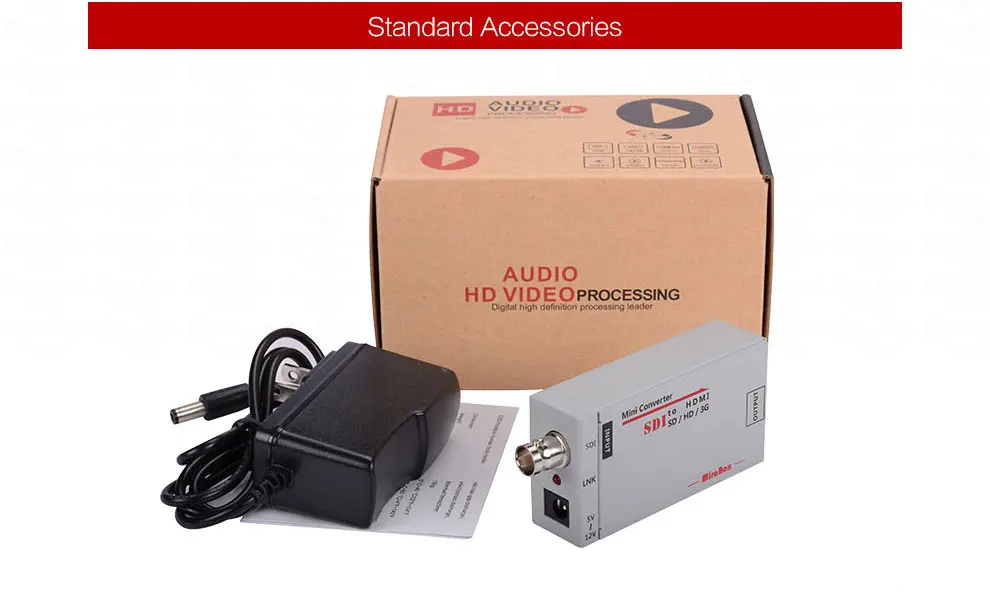 MiraBox Portable  sdi to HDMI Converter Full HD to BNC Mini SD-SDI HD-SDI 3G-SDI to HDMI Adapter for Driving HDMI Monitors (10)
