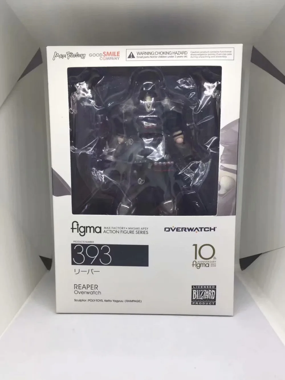 Figma 393 ow Overwatch Reaper Серия ПВХ фигурка Коллекционная модель игрушки кукла подарок 17 см