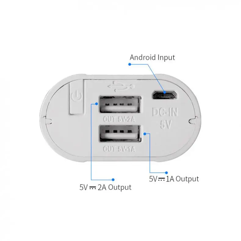 P2 USB Li-Ion интеллектуальное зарядное устройство умный DIY Мобильный Внешний аккумулятор чехол с поддержкой двух аккумуляторов 18650 и двух выходов