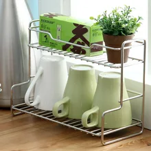 Кухня полка пол нержавеющая сталь приправа 2 слоя стеллаж для хранения специй хранения бутылки полка для ванной стойки wx8201452