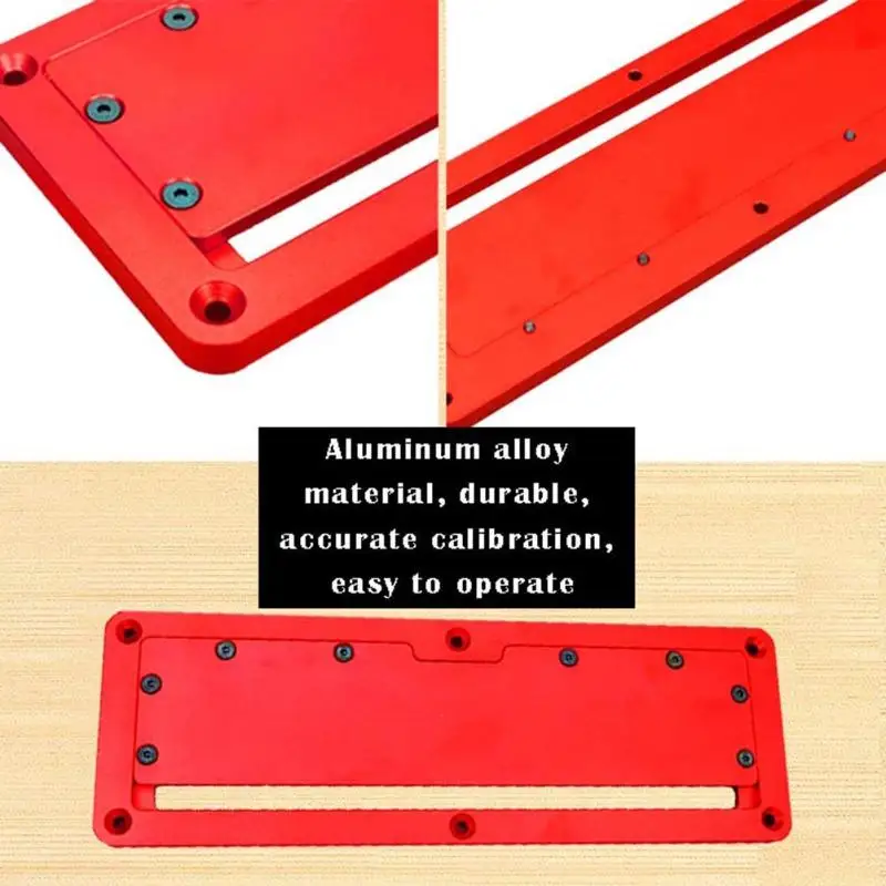 

Electric Circular Saw Flip Cover Plate Flip-floor Table Special Cover Plate Adjustable Aluminium Insert Plate for Table Saw