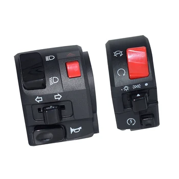 

1 Pair Universal Motorcycle 22MM Handlebar Turn Signal Light Horn Switch Control ABS Plastic Metal Rubber 100%Brand new