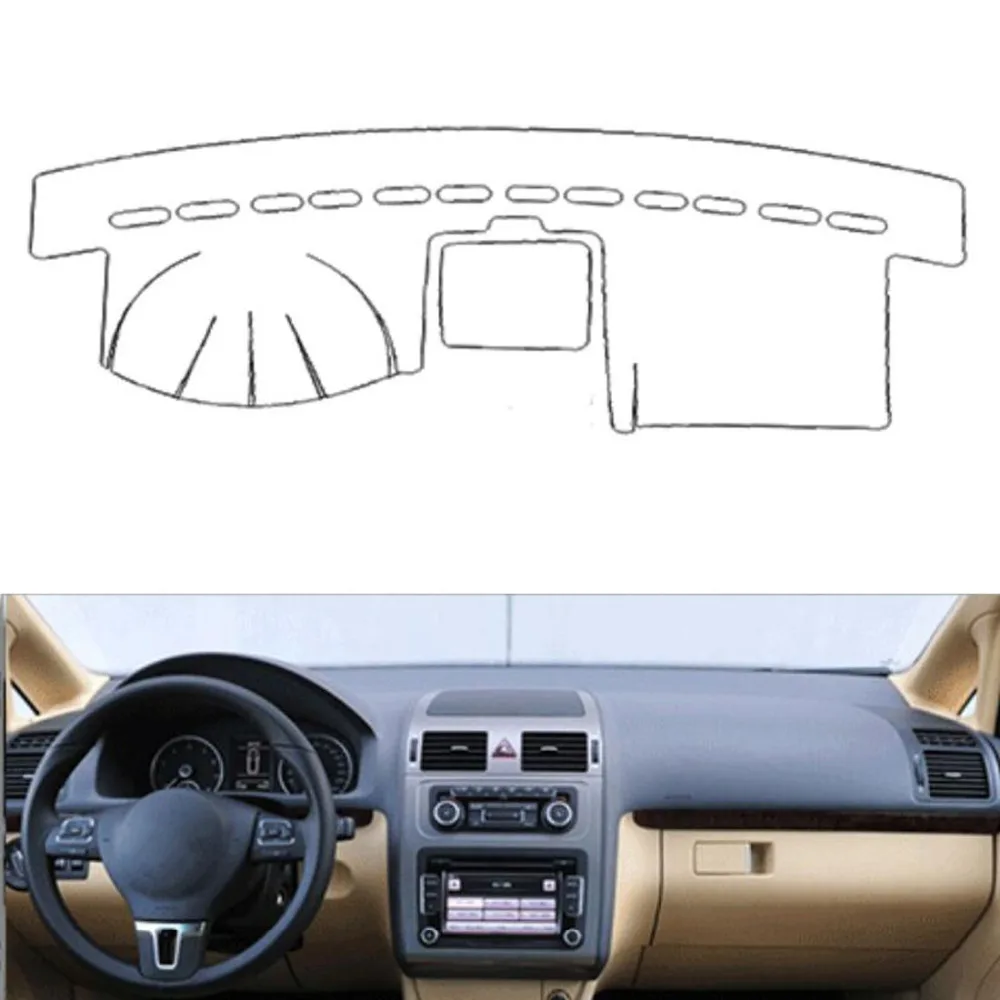 

Dongzhen Fit For VW Touran 2004-2015 Auto Car Dashboard Cover Avoid Light Pad Instrument Platform Dash Board Cover Mat
