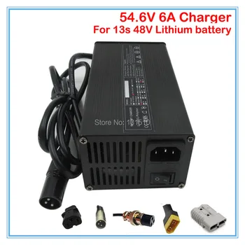 

360W Power 48V 6A Ouput 54.6V 6A Li-ion charger Used for 48V 13S electric bike battery e-scooter battery 10PCS Wholesale