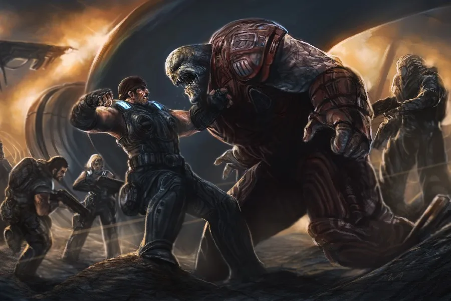 diy framevideo games gears of art battles artwork gears of war 3