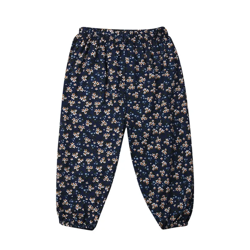 

Toddler Baby Girls clothes High waist casual cotton lovely Pants Loose kids newborn SunFlower print Trousers one pieces