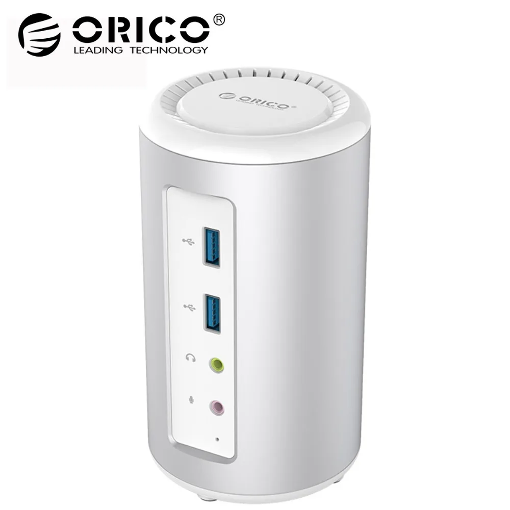 

ORICO Aluminum Cylinder Type-C Universal Docking Station with 6 USB3.0-A & Type-C PD & DC 12V & HDMI 4K
