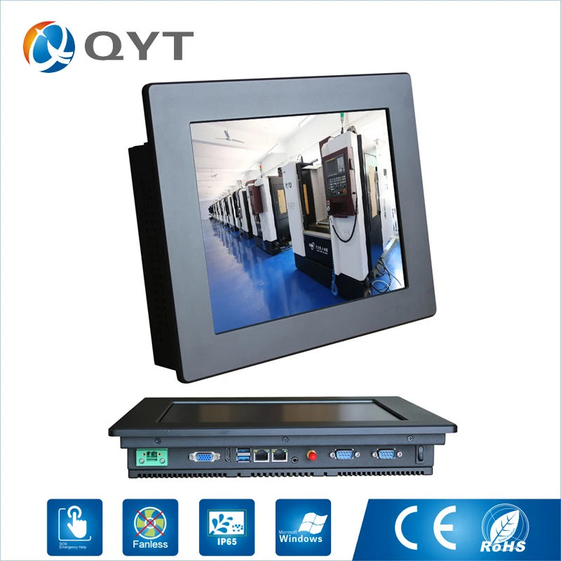 

12" Embedded Mini PC Industrial Computer CPU Intel i5 6200U 2.3GHz Resistive touch 4G RAM 32G SSD dual LAN