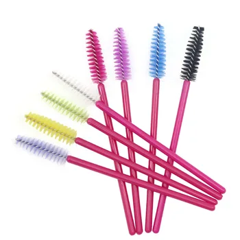 

1000Pcs Disposable Eyelash Eyebrow Brushes One-off Mascara Wand Applicator Spoolers Eyebrow Comb Brushes Makeup Tool Set