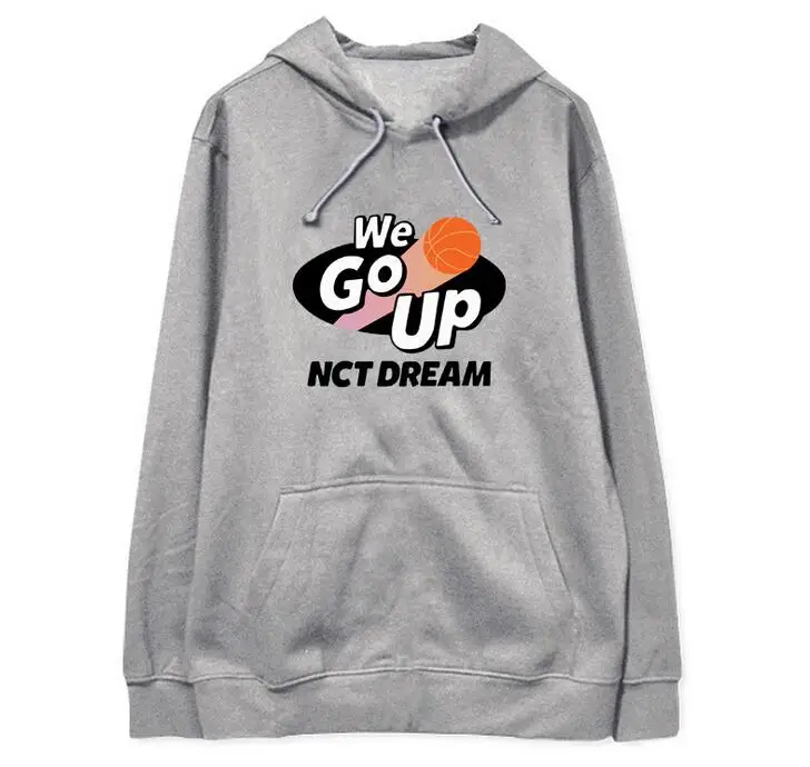  Nct dream new album go up same basketball printing pullover hoodies kpop unisex fashion fleece/thin