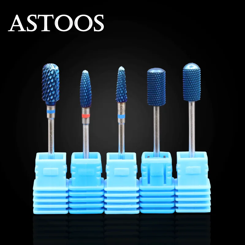 

Carbide Milling Cutter Blue Coat Nail Drill Bit Manicure Machine Carbide Cutters For Manicure Electric Manicure Drill Accessory