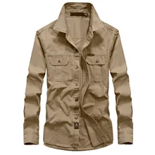 Большие размеры, M-6XL мужские рубашки с длинным рукавом, с отложным воротником, хлопок, мужская рубашка, Camisa Masculina, военные блузы, Chemise Homme