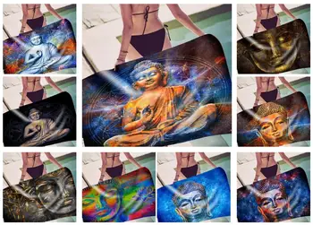 

Free shipping Gift Retro Oriental Buddha Buddhism Lotus Flower Print Yoga Yogi Spa Swim Bath Beach Towel Blanket Throw