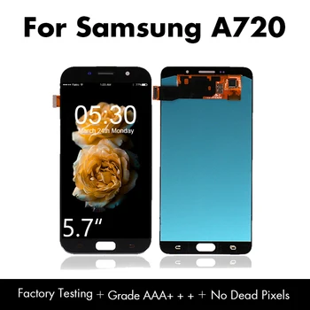 

10pcs/lot New Screen for Samsung for Galaxy A7 2017 SM-A720F A720F A720 LCD Display Digitizer Touch Screen Free Shipping DHL EMS