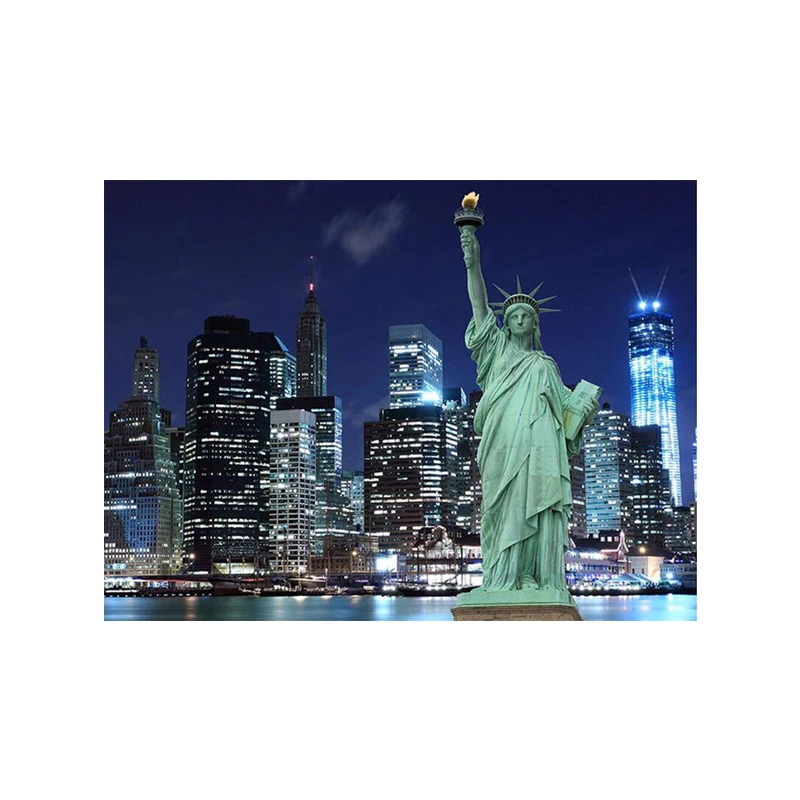 Diamond Embroidery Statue of Liberty DIY 5D Painting Full Square/ Round Mosaic New York night view Cross Stitch FG1161 | Дом и сад