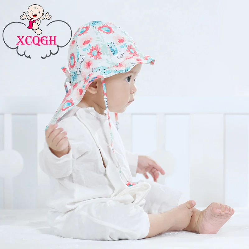 

XCQGH Baby Hat Summer Sunscreen Quick-drying Baby Outdoor Travel Baby Hat Anti-UV Baby Hat