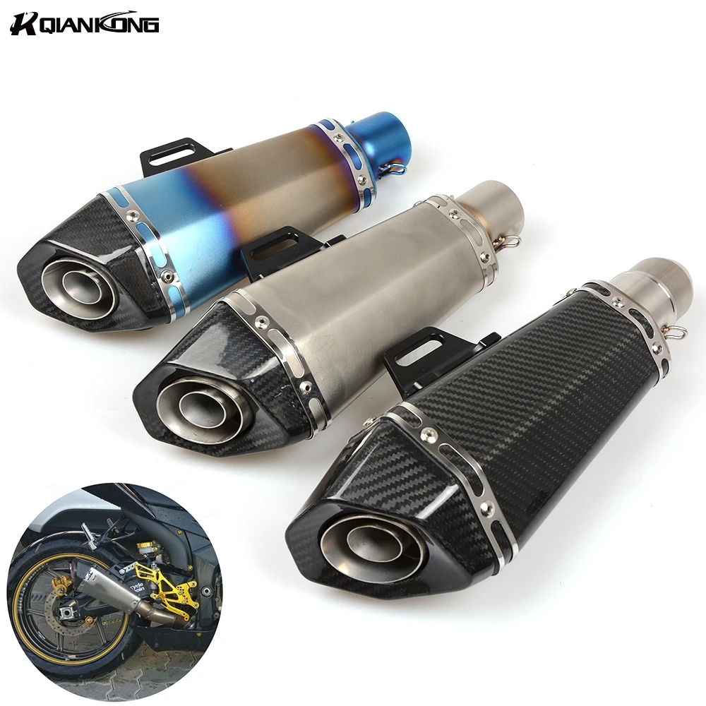 

Universal GY6 Motorcycle EXHAUST Scooter Modified Muffler exhaust CBR 125 250 CB400 CB600 YZF FZ400 Z750 RACING Honet