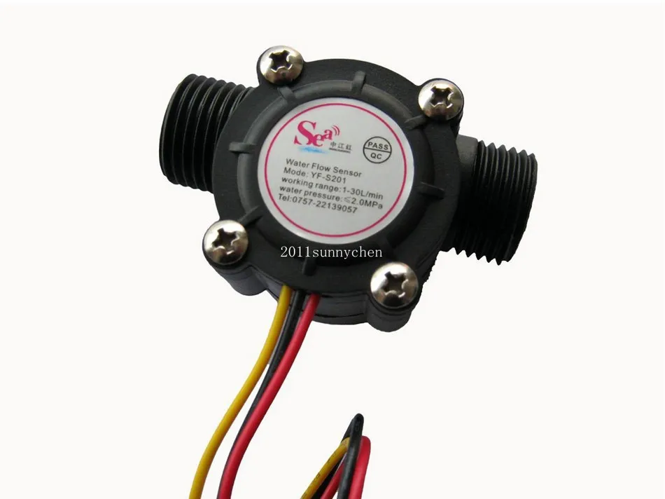 Buy NEW G1/2" Water Flow Hall Sensor Switch Flow Meter Flowmeter Counter 1 30L