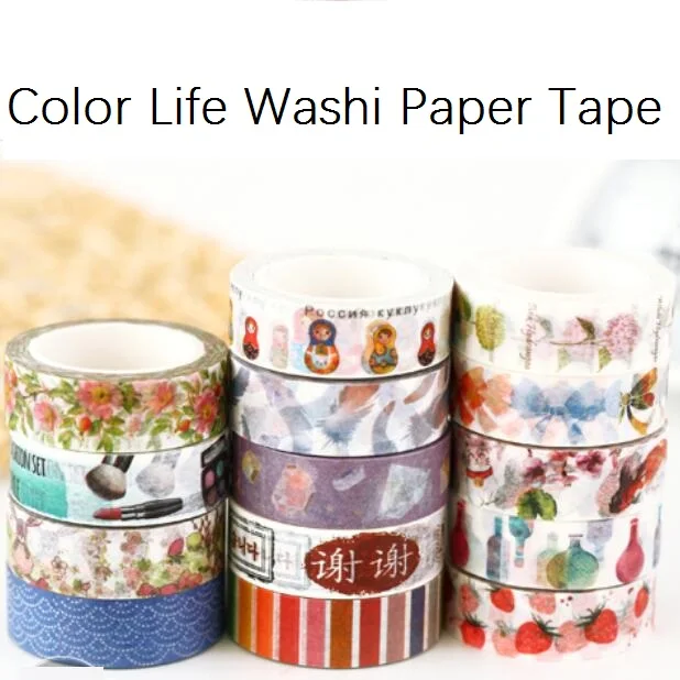 Wholesale Study Stationery 10M Zakka Japan Color Life Series DIY 