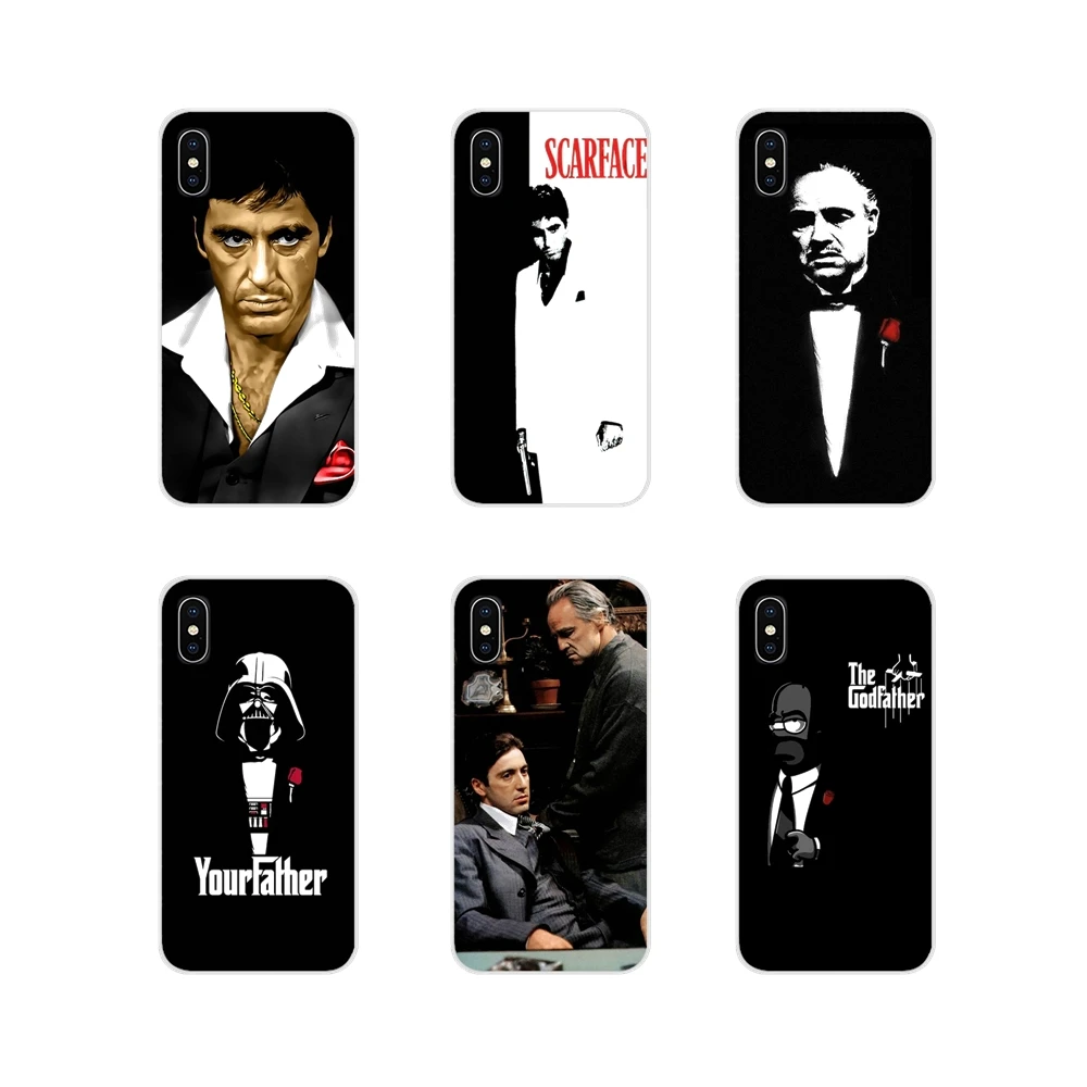 Scarface Godfather аксессуары чехлы для телефонов Чехлы Samsung Galaxy S3 S4 S5 Mini S6 S7 Edge S8 S9 S10 Lite Plus